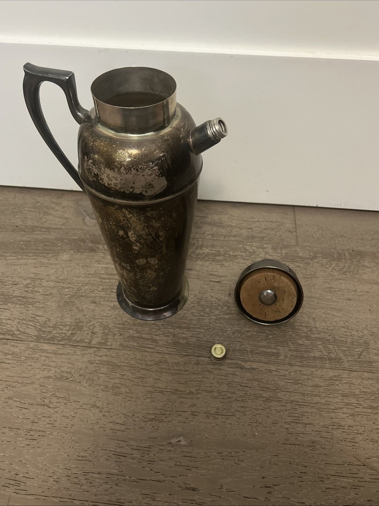 Vtg BERNARD RICE’S SONS Apollo EPNS Silver Plate Cocktail Shaker 4348 1920's