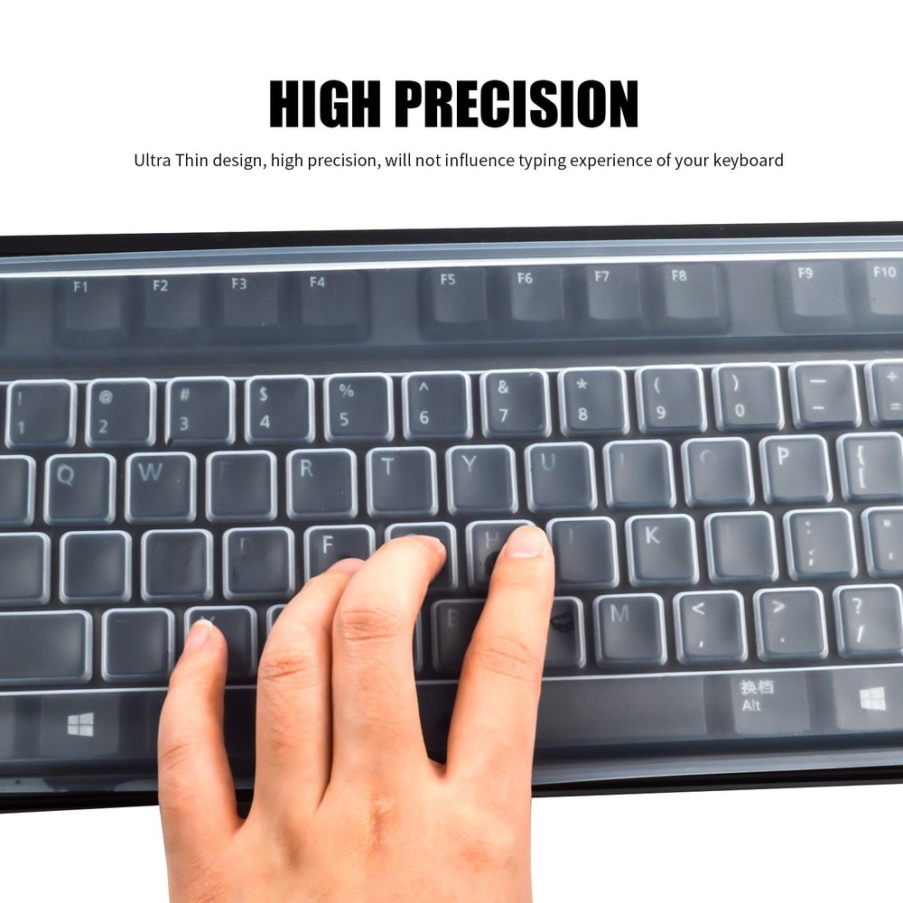2 Pack Clear Desktop Computer Keyboard Protection Skin Protector Cover for PC