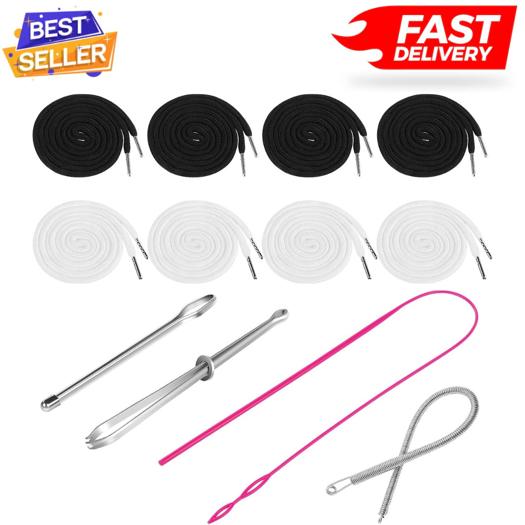 8 Pcs Drawstring Cords Replacement for Sweatpants Shorts Pants Jackets Coats...