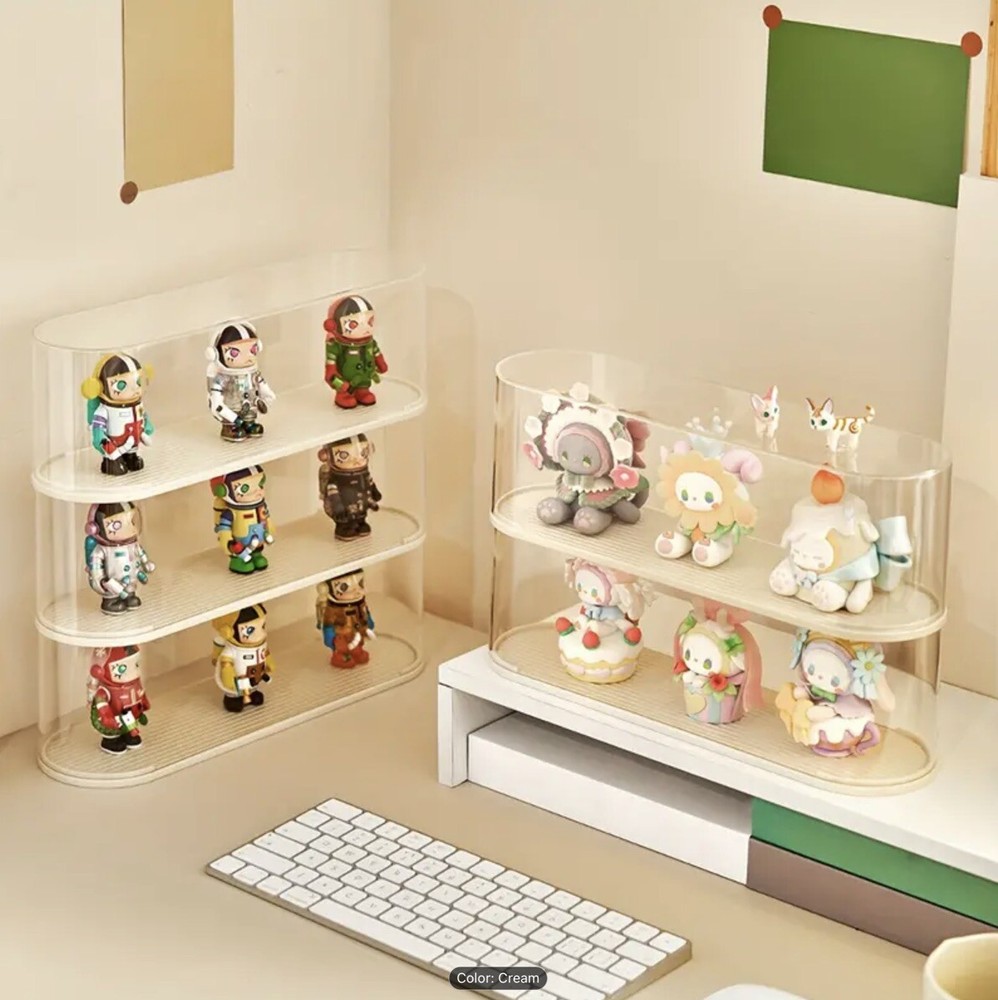 New Anime Clear Display Case Box Figurine Pocket Monster Stackable Dust Proof