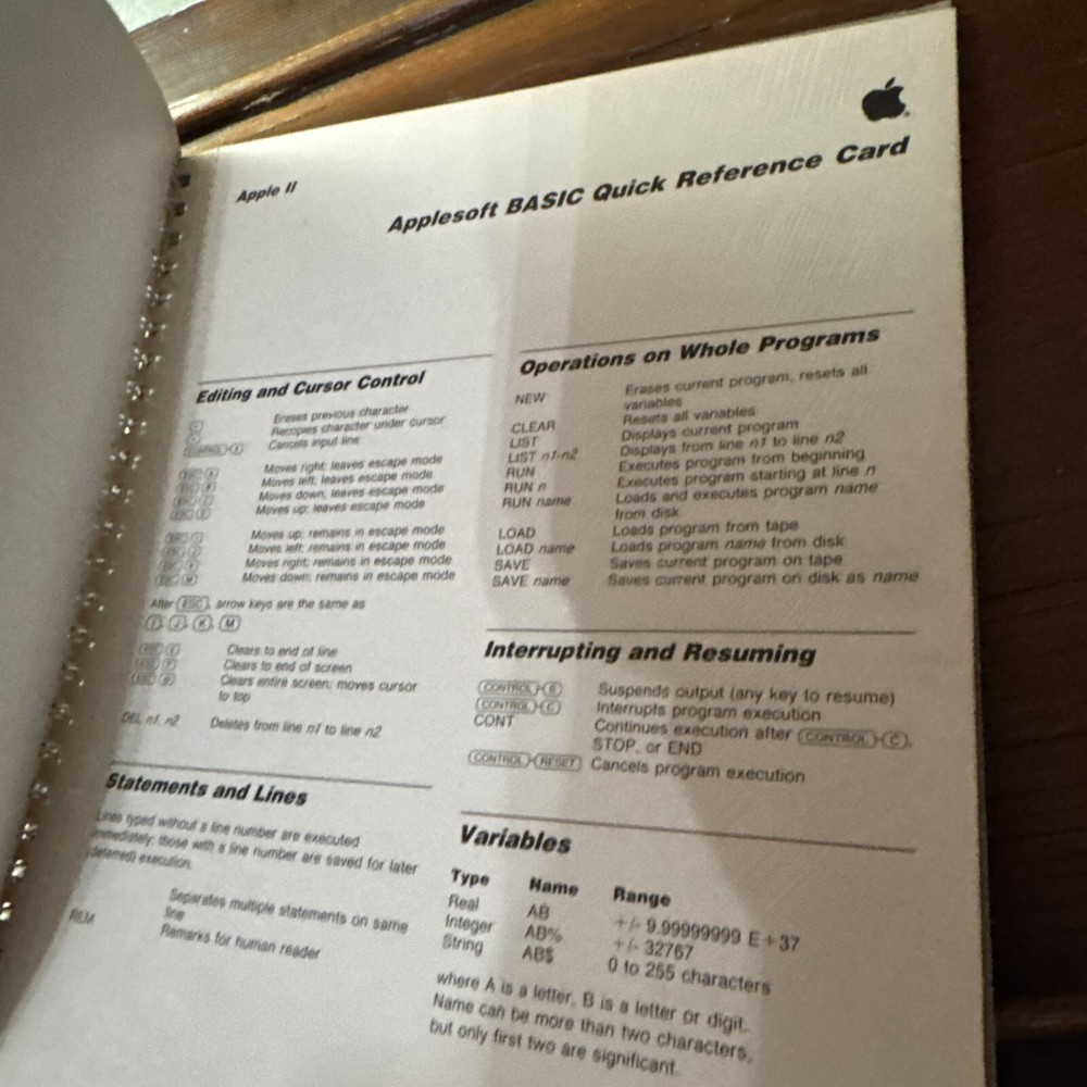 The Apple II Tutorial Apple II Basic Programming Manual