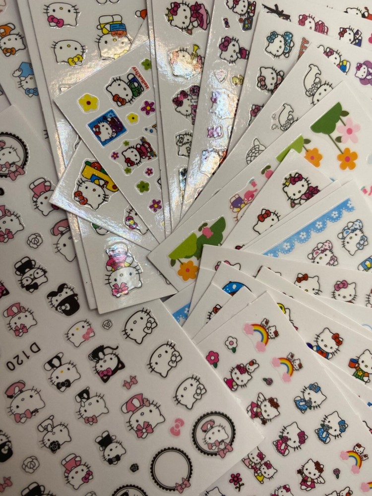 Hello Kitty Nail Stickers Decals DIY