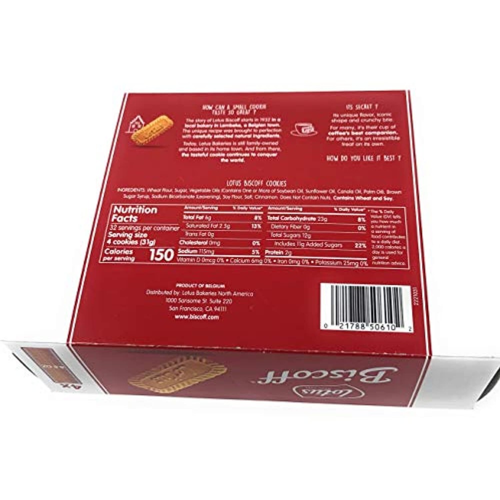 Lotus Biscoff Cookies 2 Boxes (4 Packets per Box)