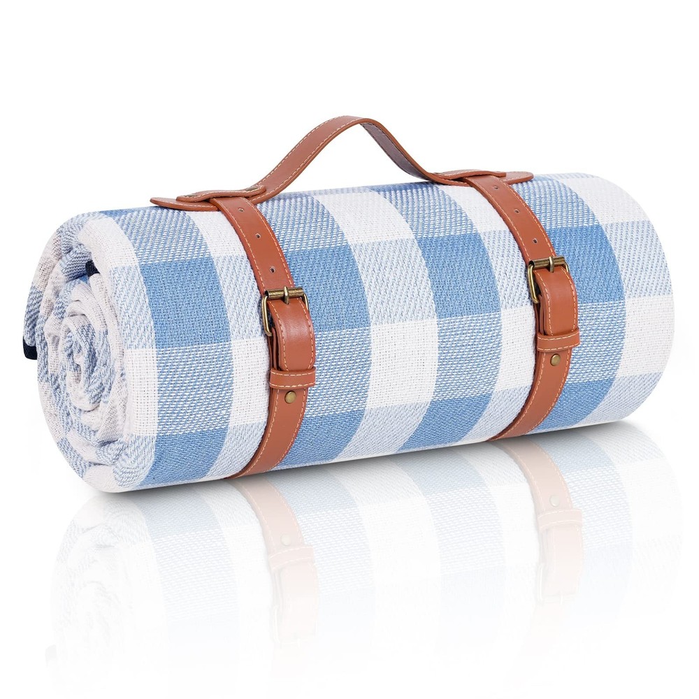 sapsisel 80”x 80” Picnic Blanket Extra Large, Waterproof and Foldable Beach B...