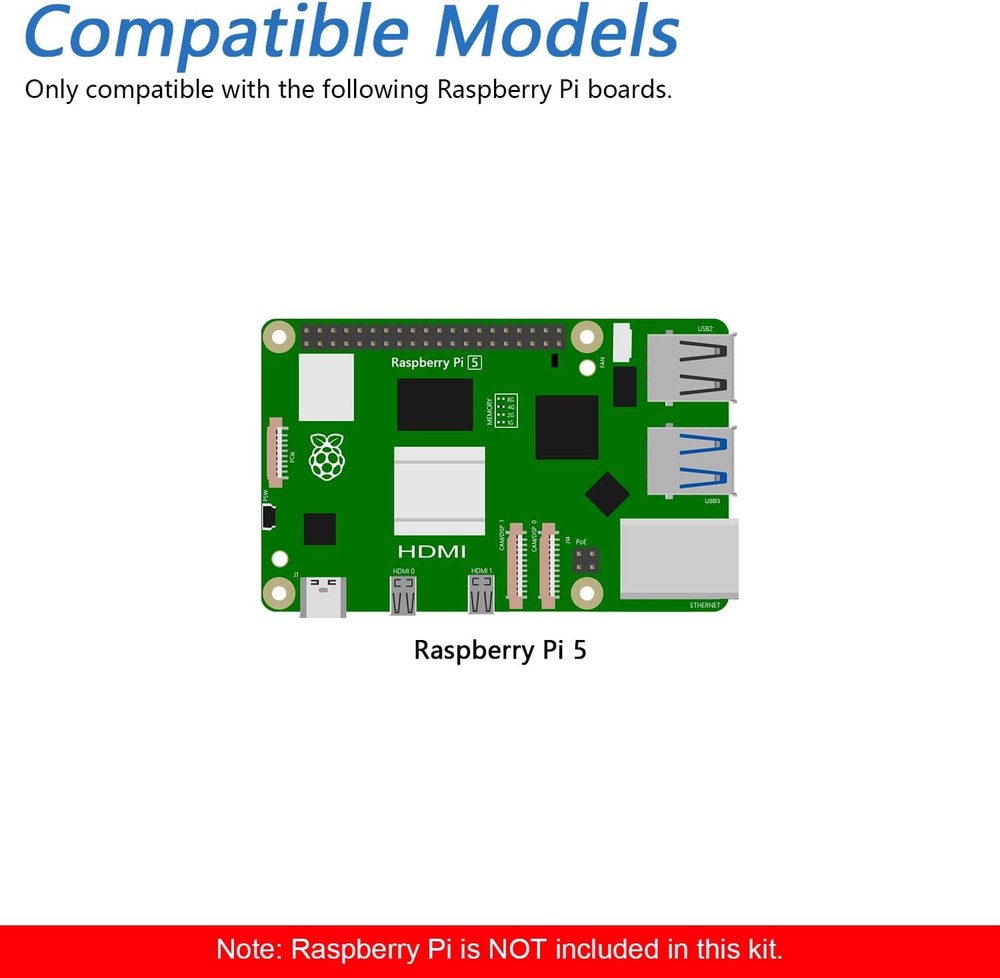 M.2 NVMe Adapter for Raspberry Pi 5