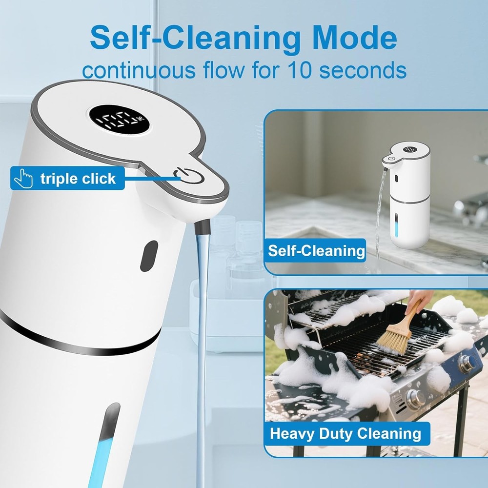 Automatic Liquid Soap Dispenser Touchless, USB Rechargeable Smart Soap Dispenser