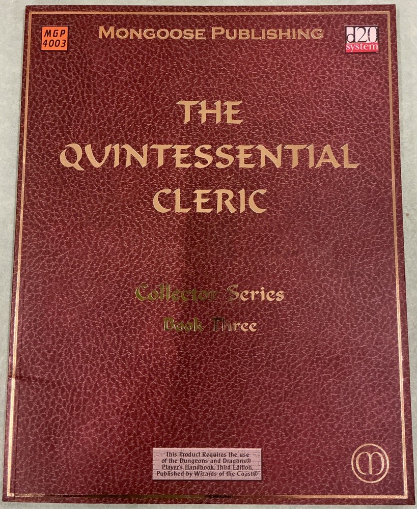D20 The Quintessential Cleric Series Book Three