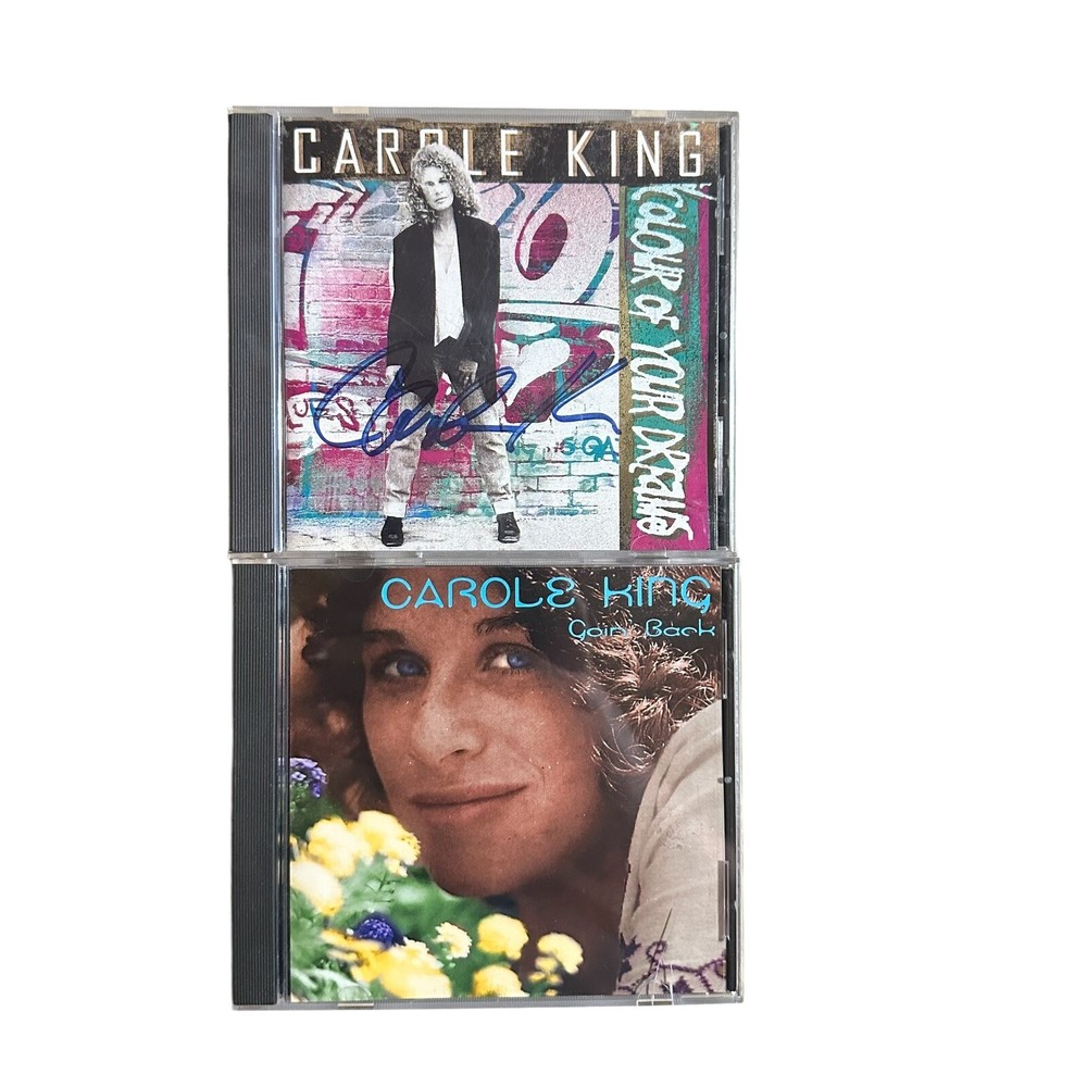 CAROLE KING Signed/Autographed Colour Your Dreams CD  Plus Going Back Cd