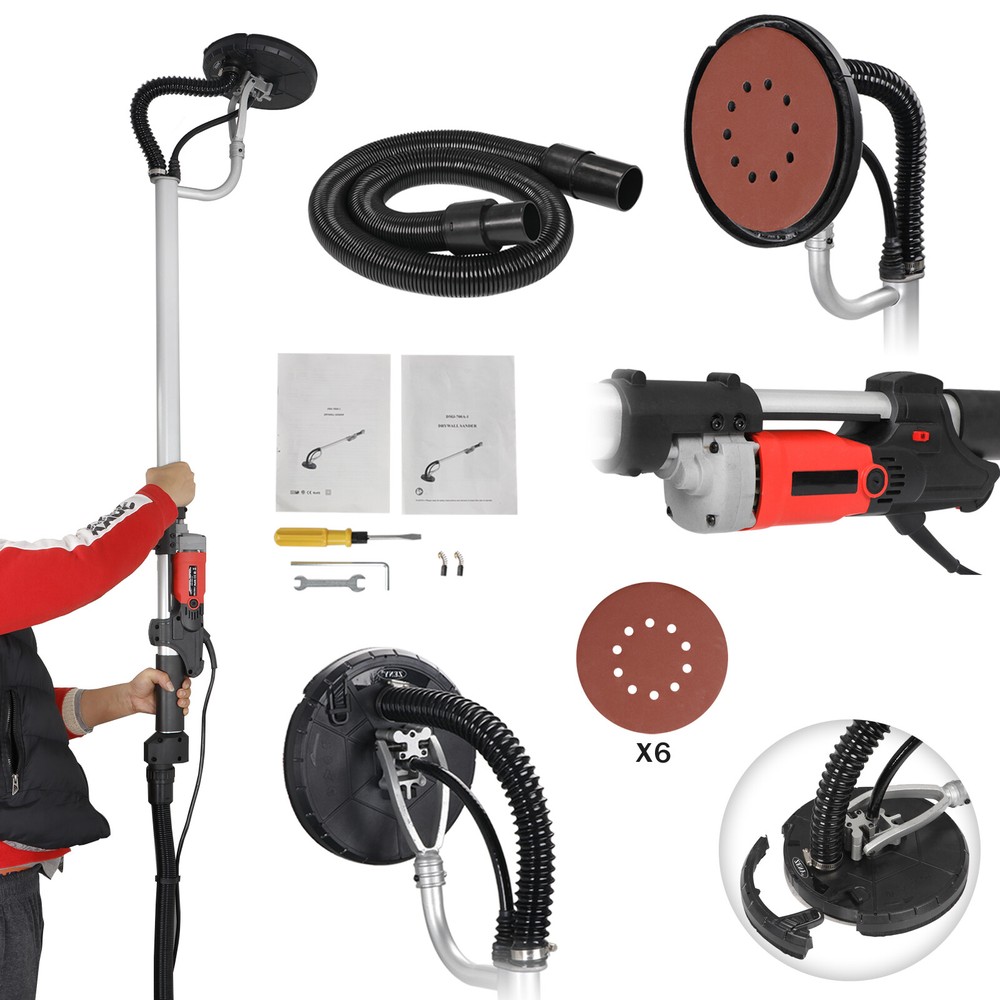 Drywall Sander Commercial Electric 800W Adjustable Variable Speed Sanding Pad
