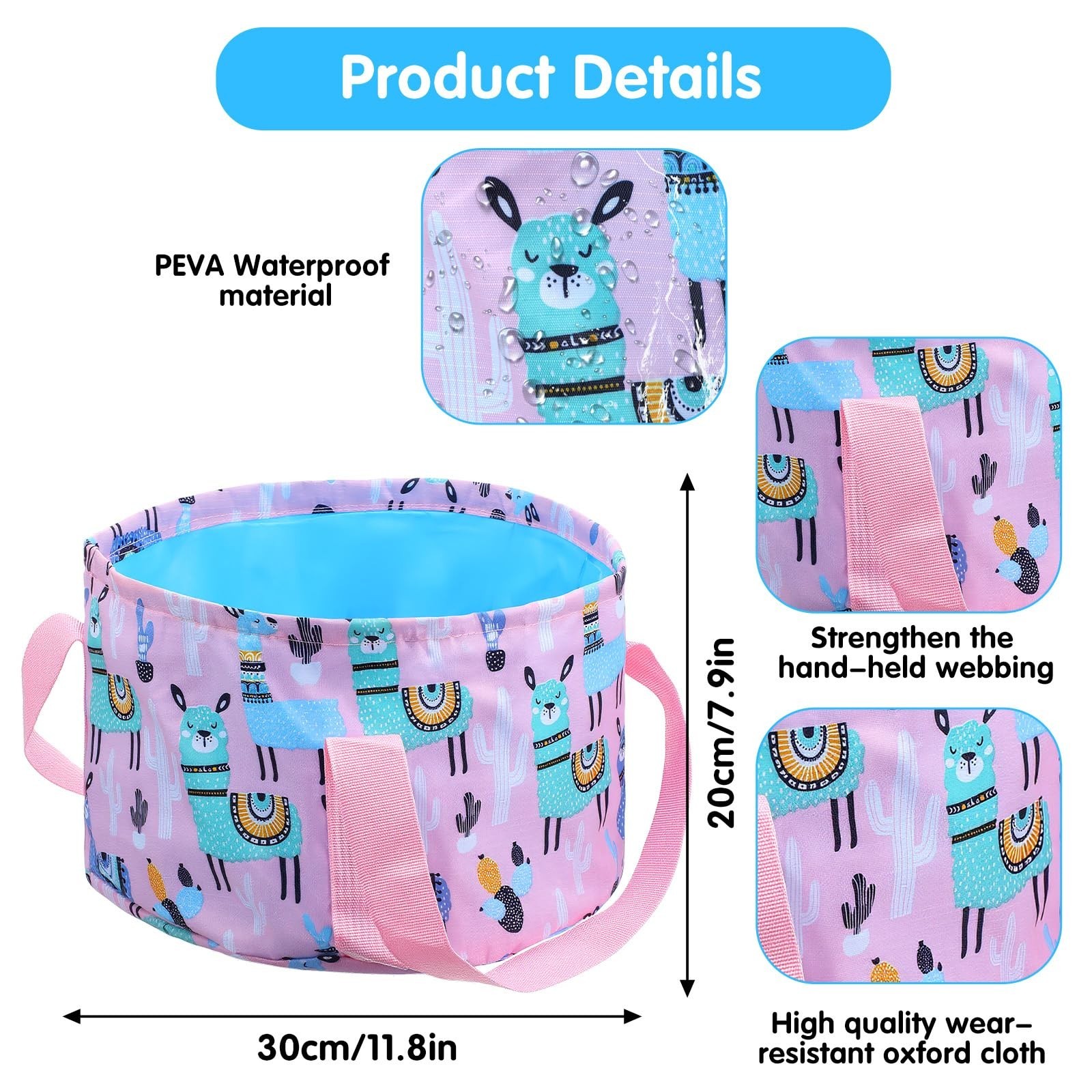 Collapsible Bucket for Soaking Feet - Portable Foldable Foot Bath Tub Spa Bas...