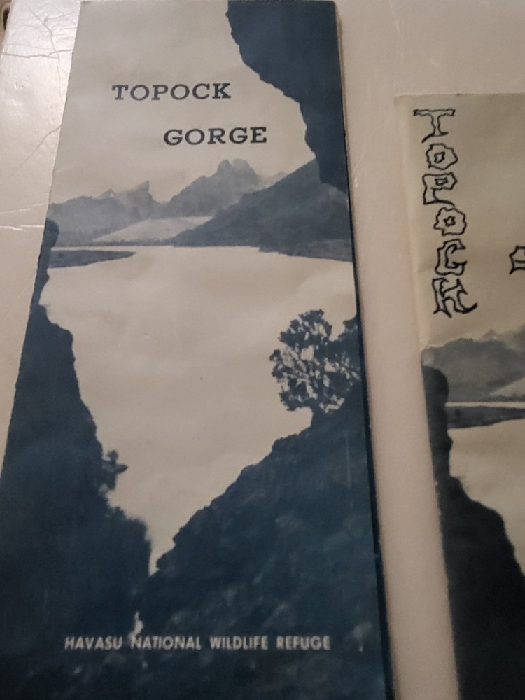 Two vintage Topock Gorge maps/pamphlets