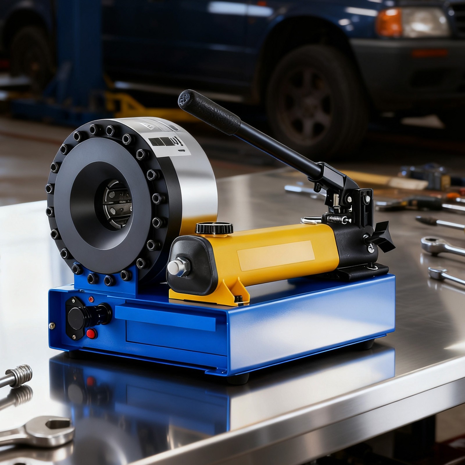 VEVOR High Pressure Hose Crimping Tool Manual Hydraulic Hose Crimper with 8 Dies