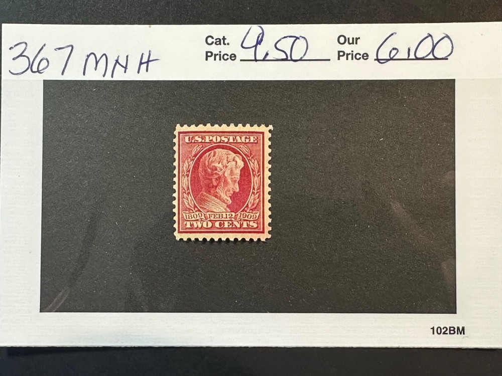 Scott # 367 MNH          2024 Scott Catalogue Value $ 9.50