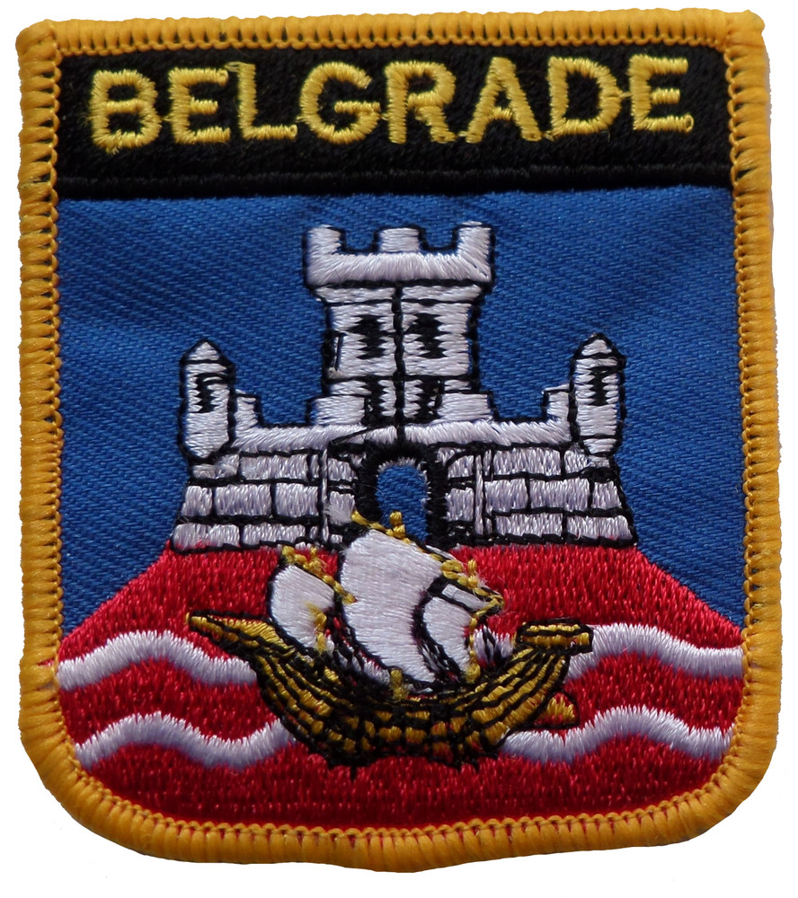 Belgrade Serbia Shield Embroidered Patch