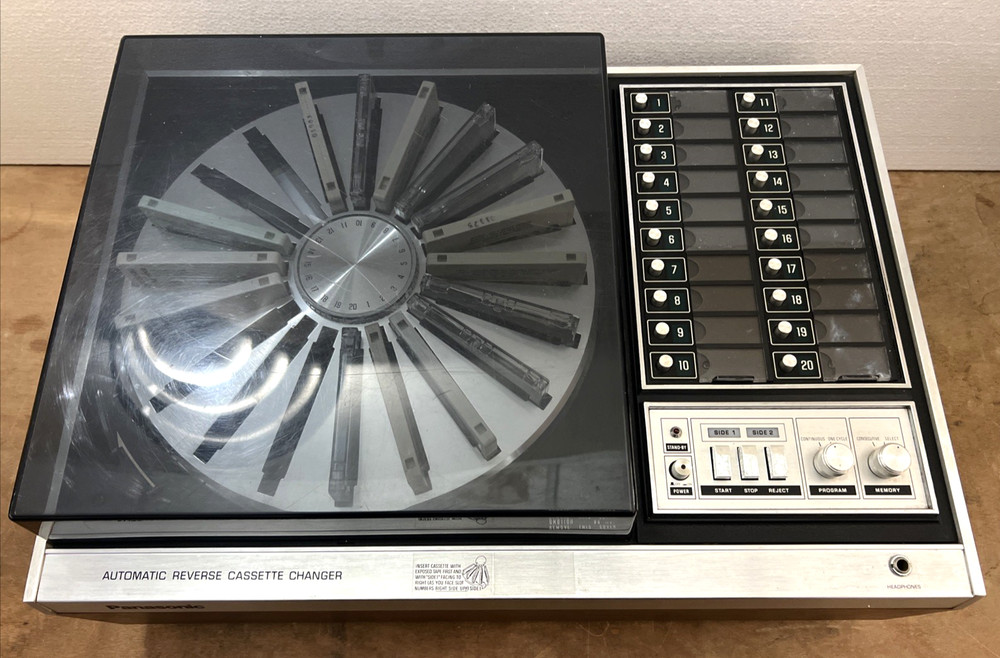 Panasonic RS-296US Automatic Reverse Cassette Player Carousel Tested Watch Video