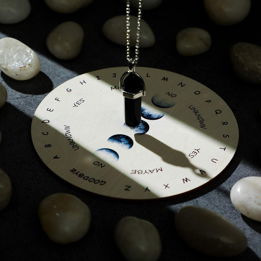 Pendulum Board for Divination Moon Phase Pendulum Board Dowsing Divination Metap
