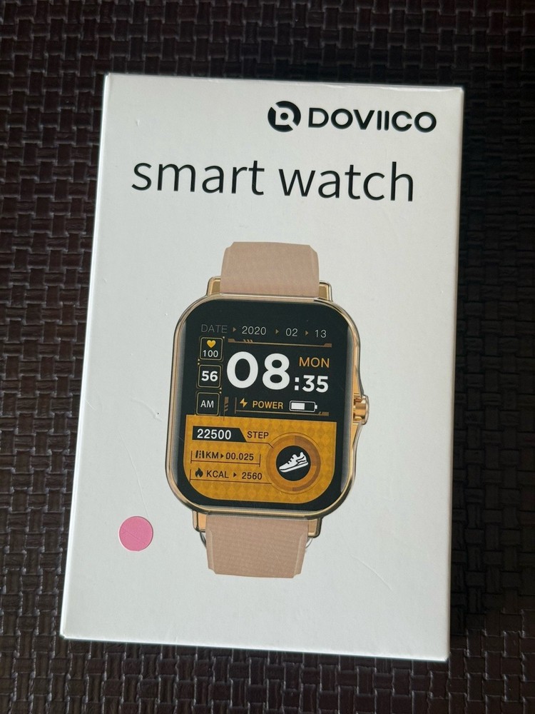 DOVIICO Pink Smart Watch Opened Box