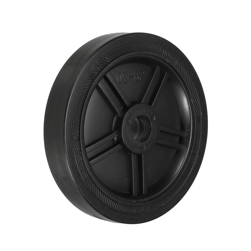 6" Universal Air Compressor Wheel with 0.8" Hole, Black