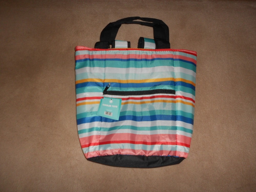 NEW, COOLER BACKPACK, STRIPES
