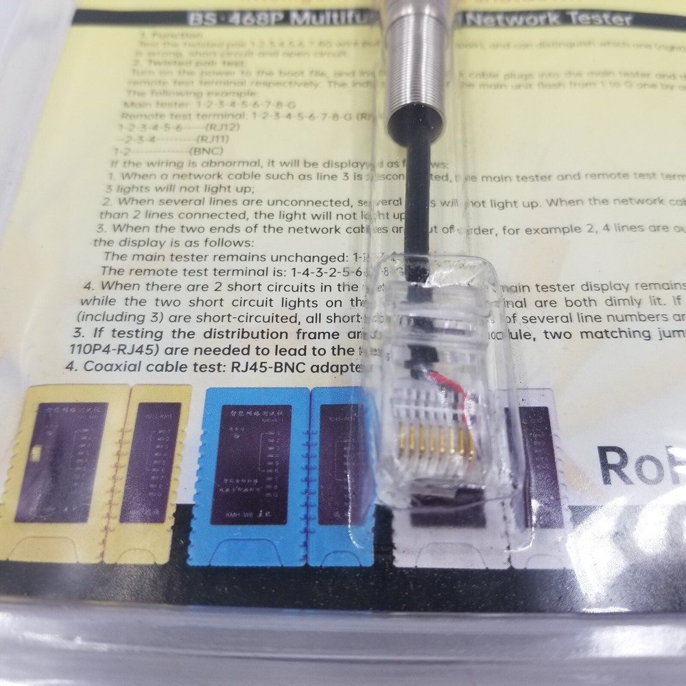 Network LAN Cable Wire Tester & PoE BS-468P Multifunctional Network Tester