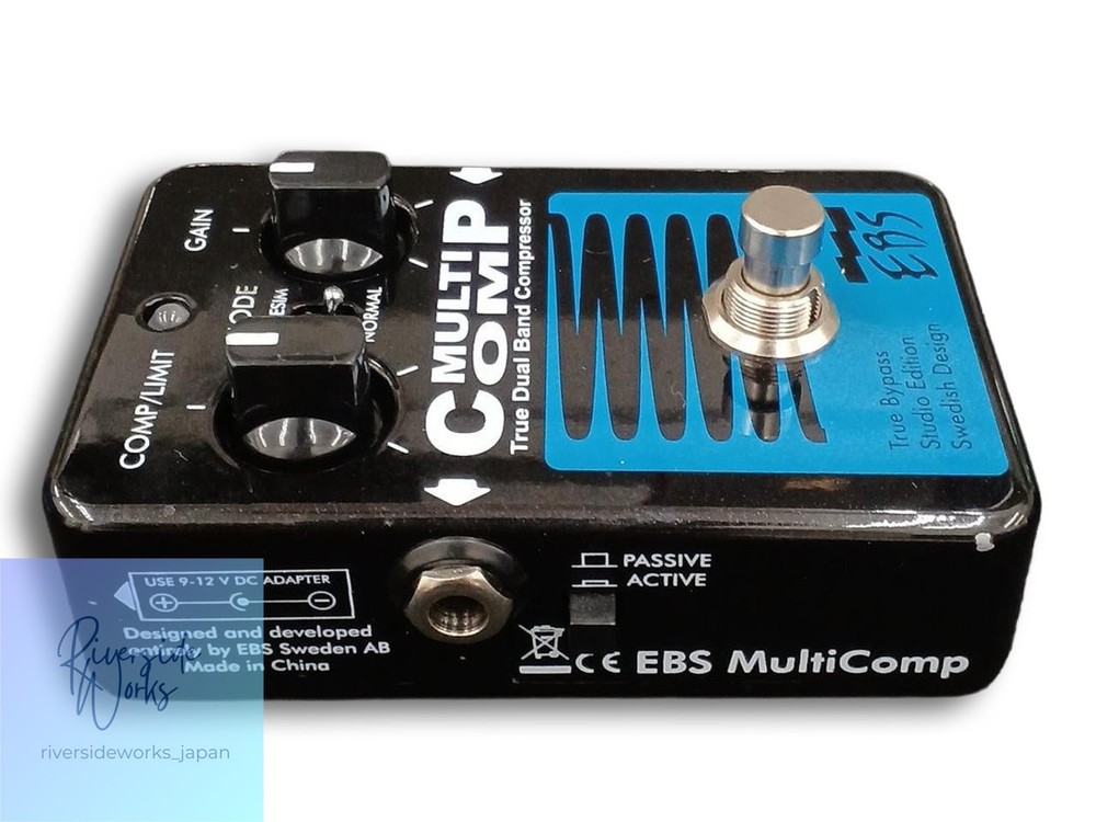 EBS Multicomp Compressor Effects Pedal for Bass Guitar