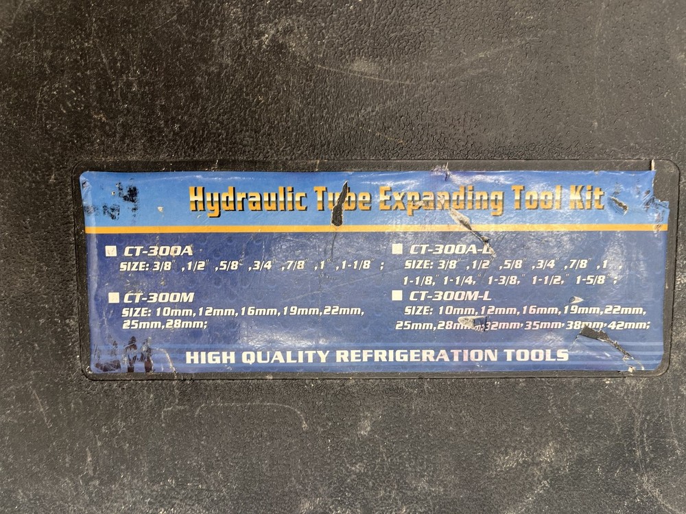 Hydraulic Tube Expanding Tool Kit Refrigeration Tools Multiple Sizes Used