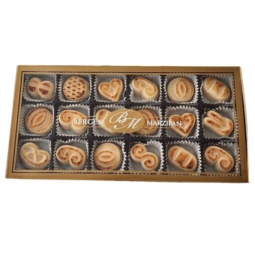 18 Piece Assorted Toasted Marzipan Candy Made from Almond Paste