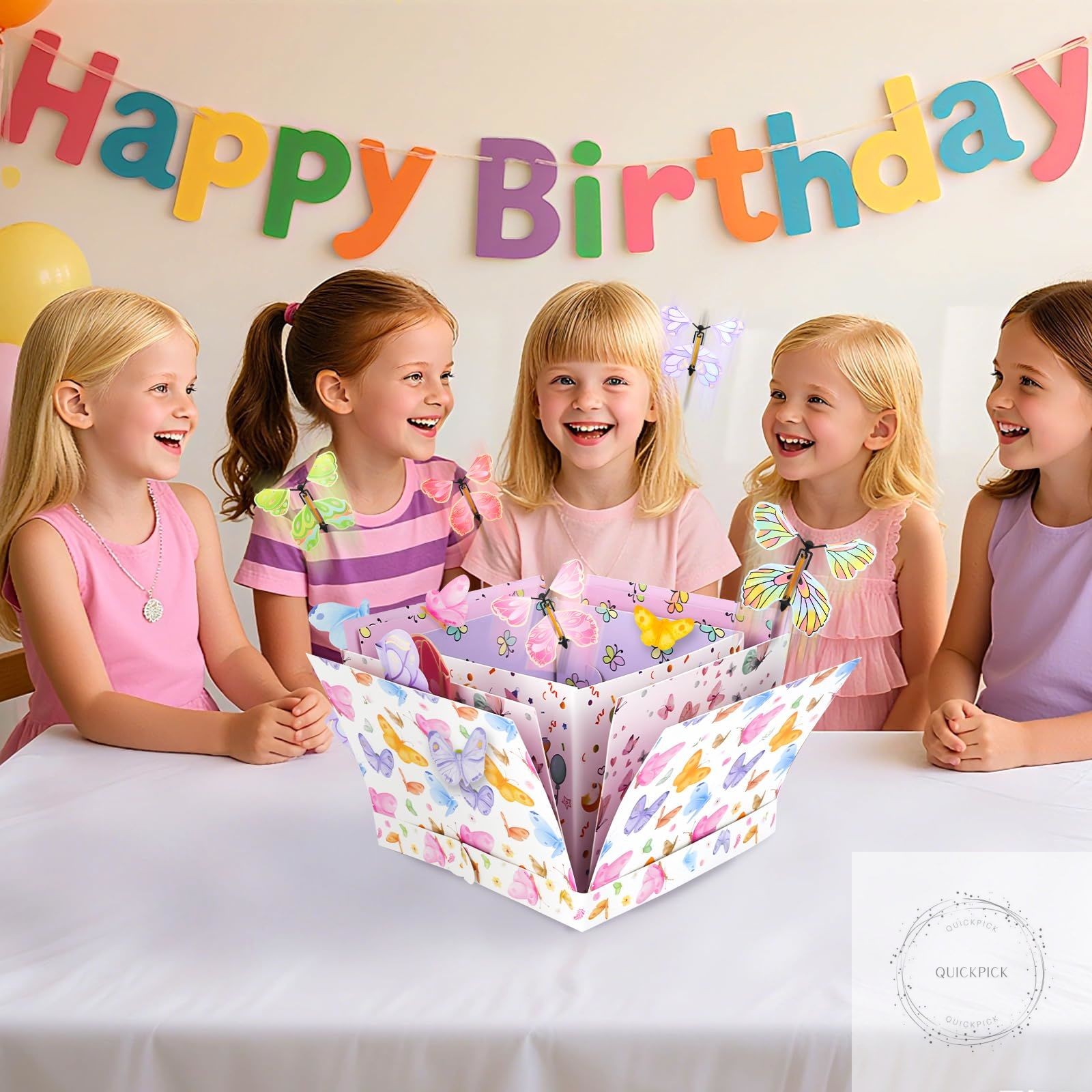 Flying Butterfly Explosion Gift Box, Pop Out Surprise Gift Box with Card, DIY Ex