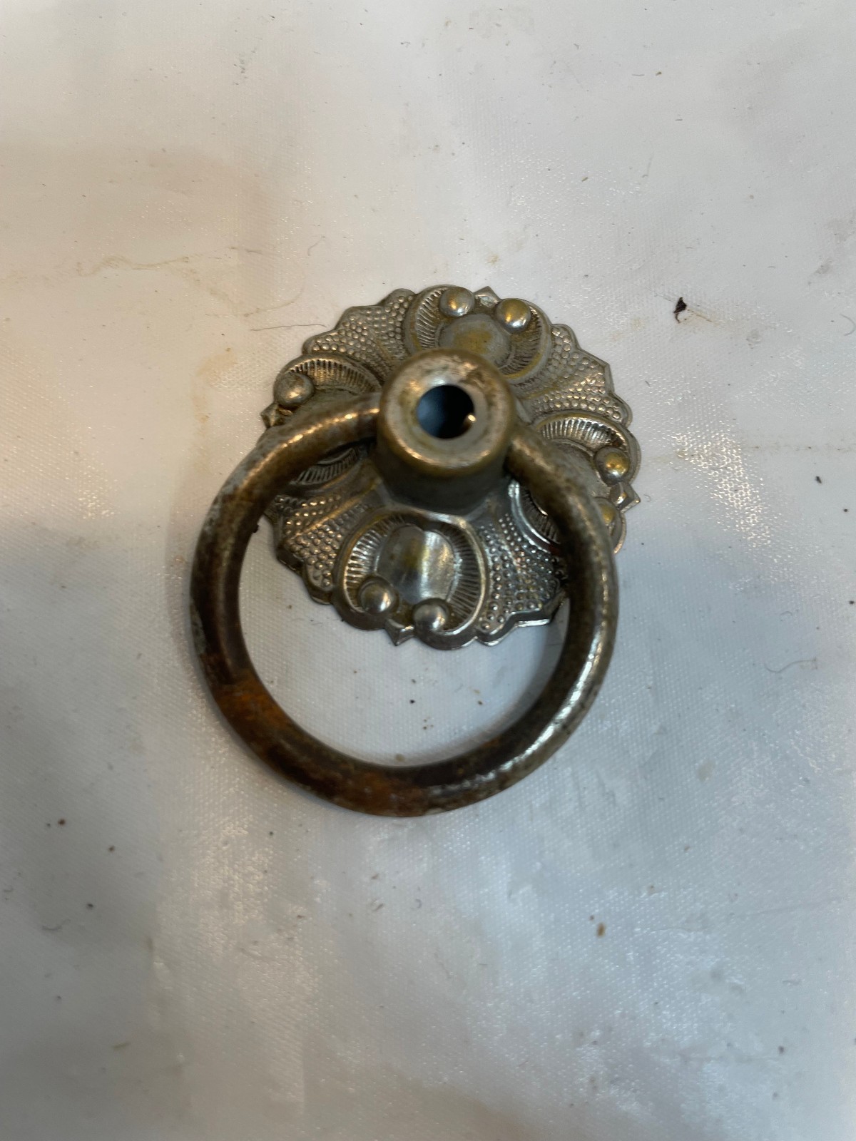 Antique Ornate Metal Victorian Antique Drawer Pulls Cabinet Handles - Lot of 3