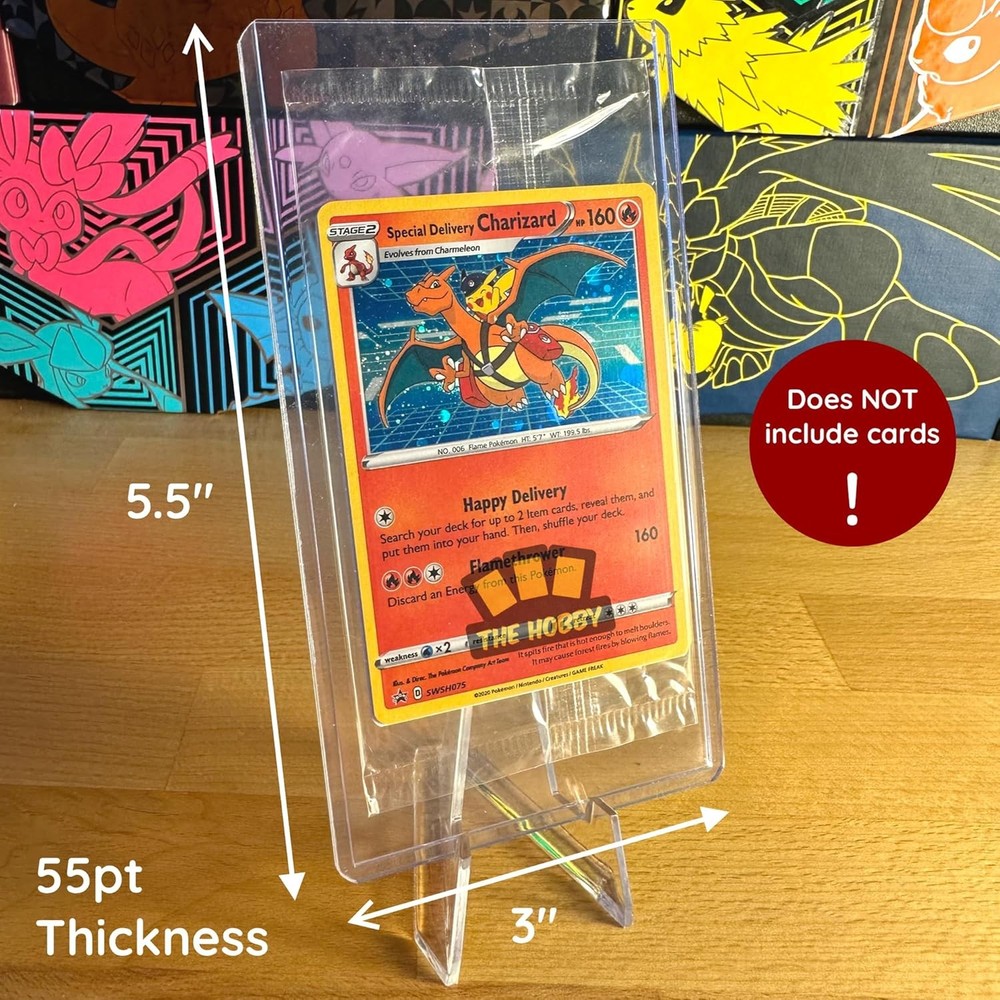 Tallboy Extra Tall & Thick Toploader Compatible with Sealed Pokemon Clear