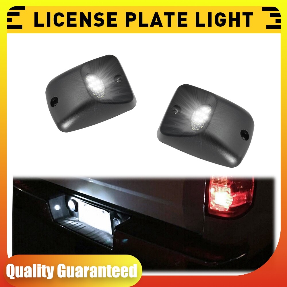 2X LED License Plate Lights Rear Bumper Tag Assembly For 1995-2004 Toyota Tacoma