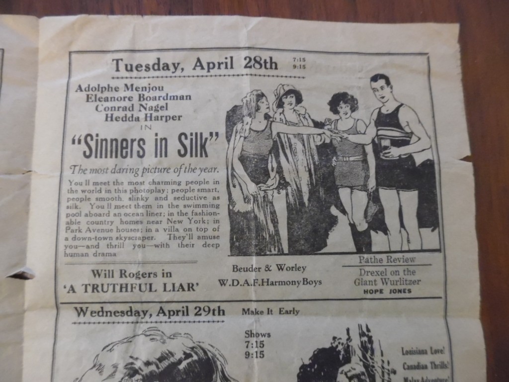 1925 New Centre Theatre Silent Movie Herald Drexel on Wurlitzer Kansas City MO