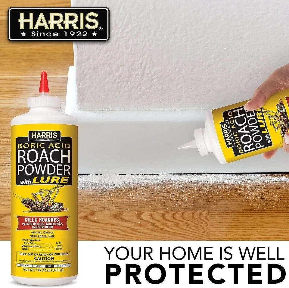 Roach and Silverfish Killer Powder with Boric & Lure, Kills Insect within 72 Hrs