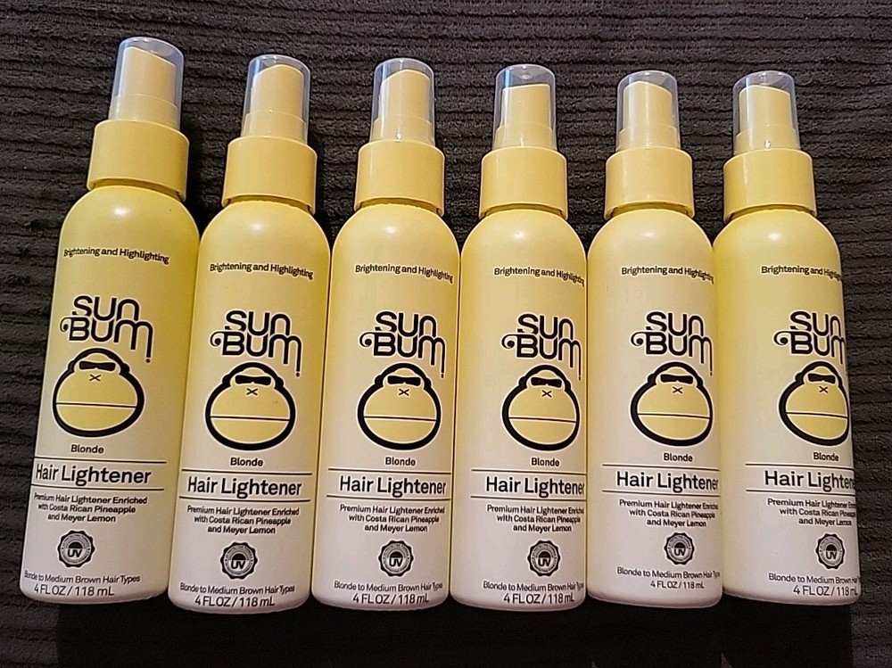 (6) Sun Bum Blonde Hair Lightener 4oz