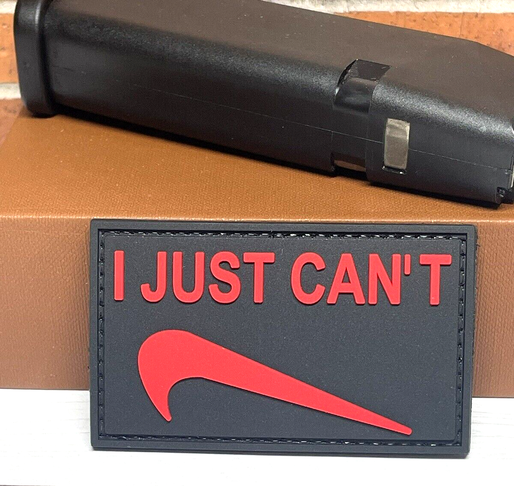 PVC Tactical Morale Patch, I Just Can't Patch, Funny Meme Gun Patch