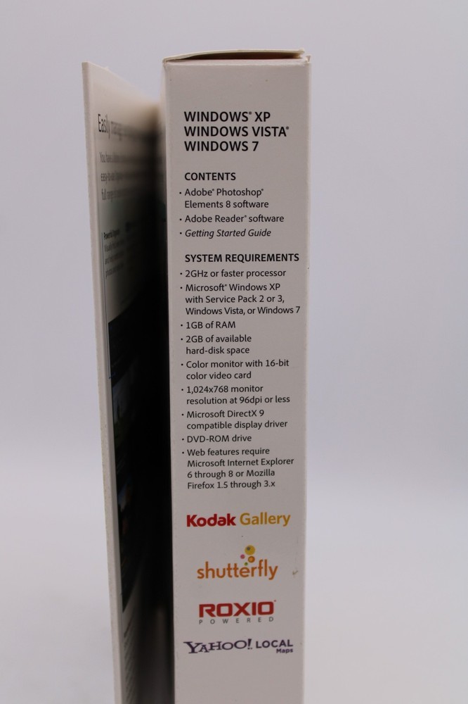 Adobe Photoshop Elements 8 Software Disc wSerial Number Install Key