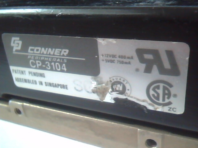 Hard Drive IDE Disk Conner Peripherals CP-3104 STO04
