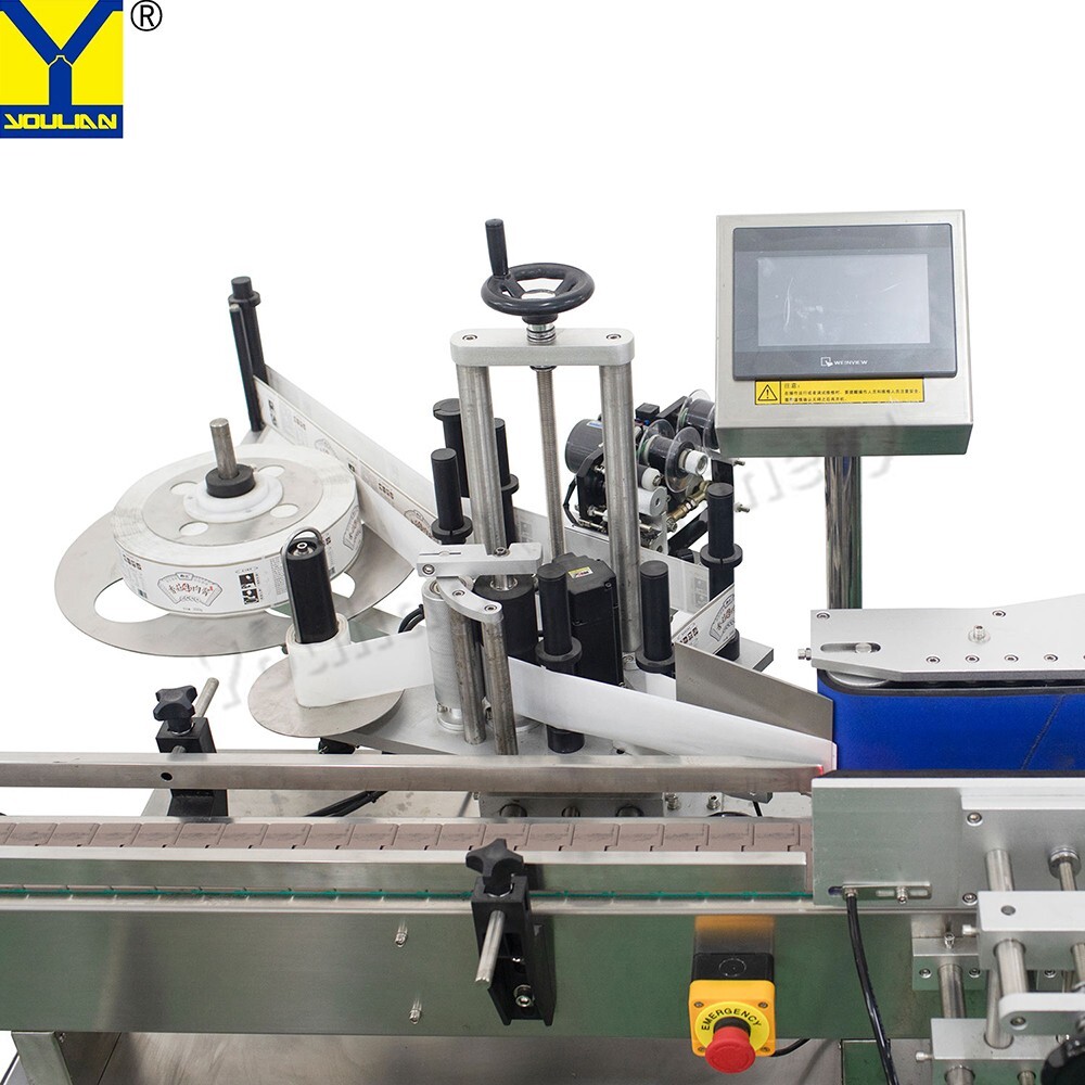 Fully automatic label machine for round bottles Wine Juice Bottle Labeling Machi