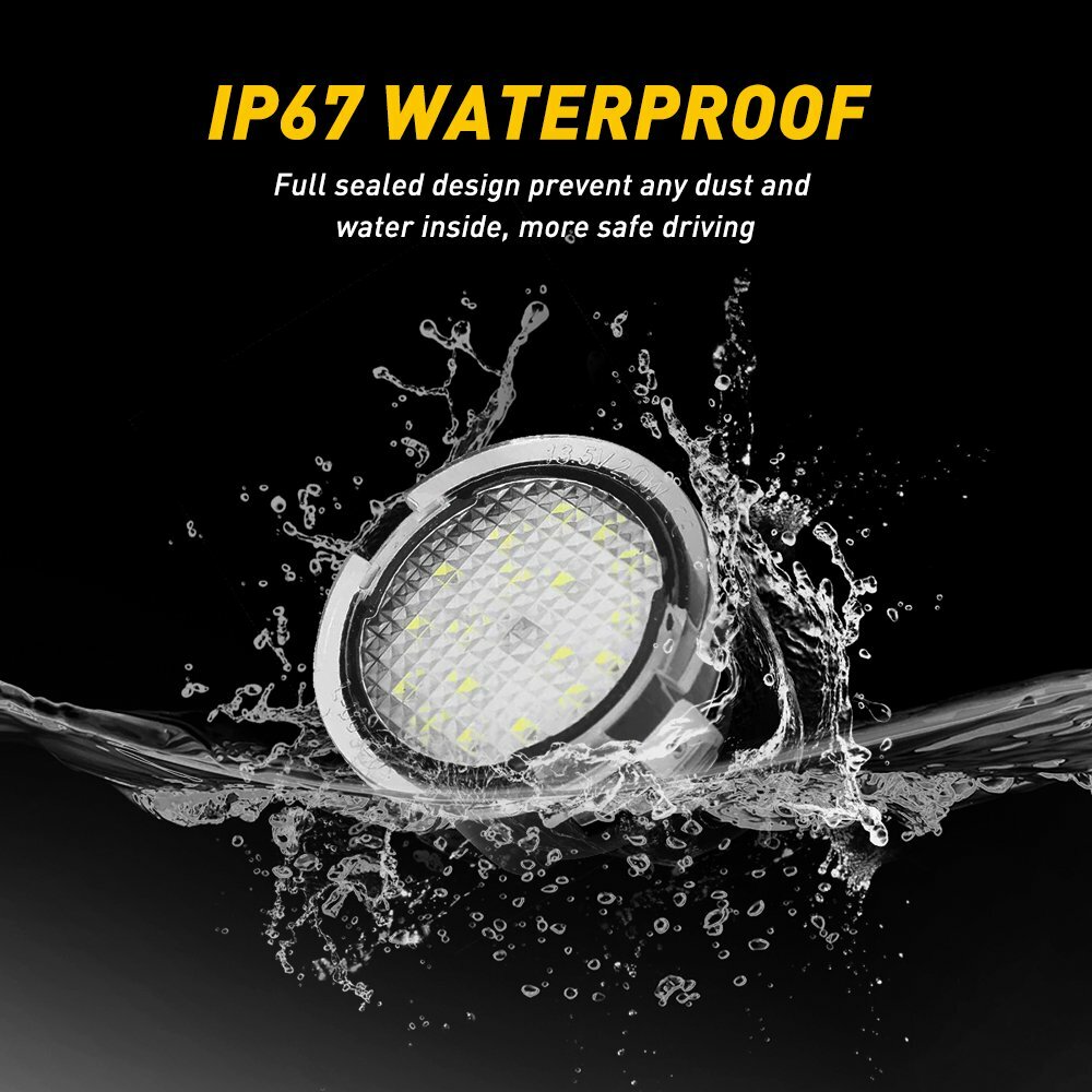 LED Side Mirror Puddle Light Kit For Ford F-150 Explorer Expedition Edge Taurus