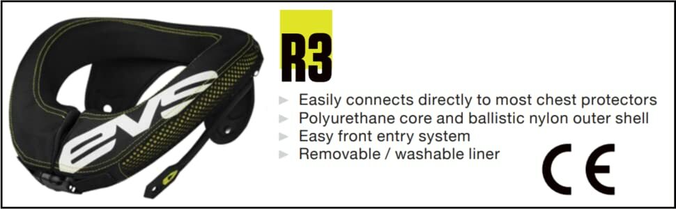 MOTORCYCLE NECK Support R3 Race Collar Soft Density Core Outer BALLISTIC NYLON