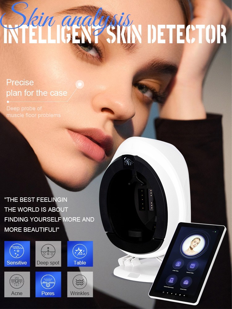 AI 3D Skin Scanner Facial Analyzer Intelligent Analysis System Machine 8spectra