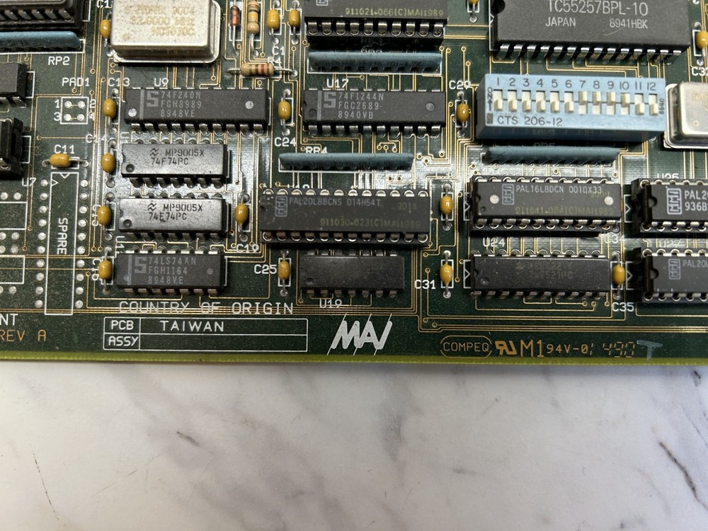 MAI Process Board 8/16 N80C186-16 CPU SCSI