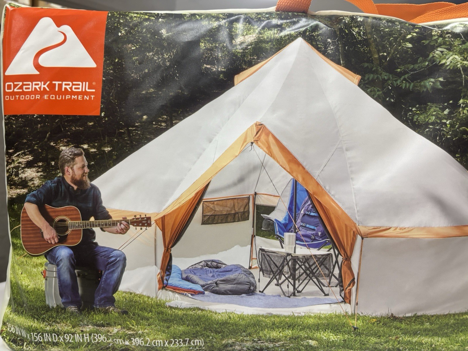 Ozark Trail 8-Person Family Yurt Tent 13' x 13' x 92" 3-Season Weather Resistant