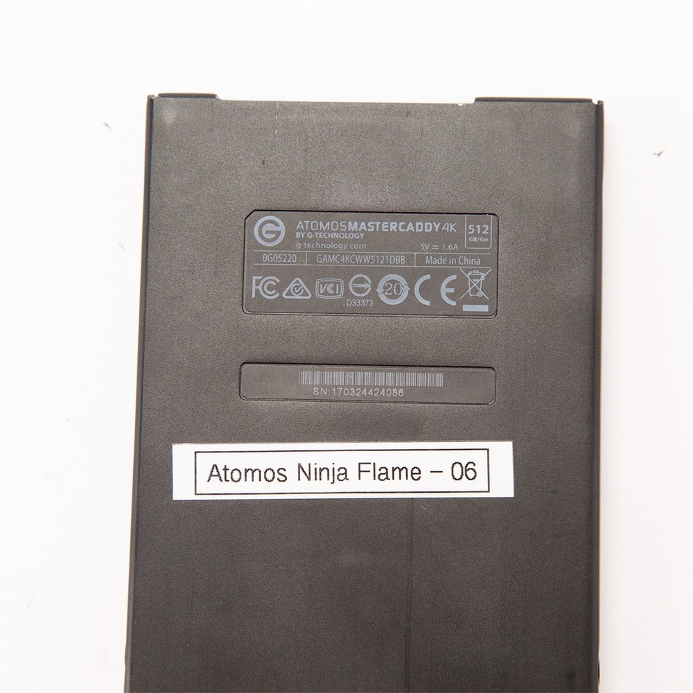 G-Technology Atomos 512GB 4K Master Caddy SSD Solid State Drive - SKU#1969751