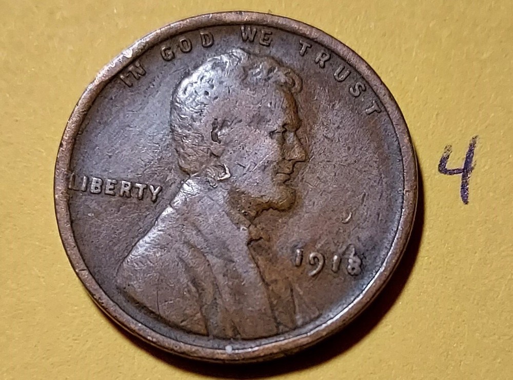 1918 Lincoln Wheat Cent   GOOD    #4