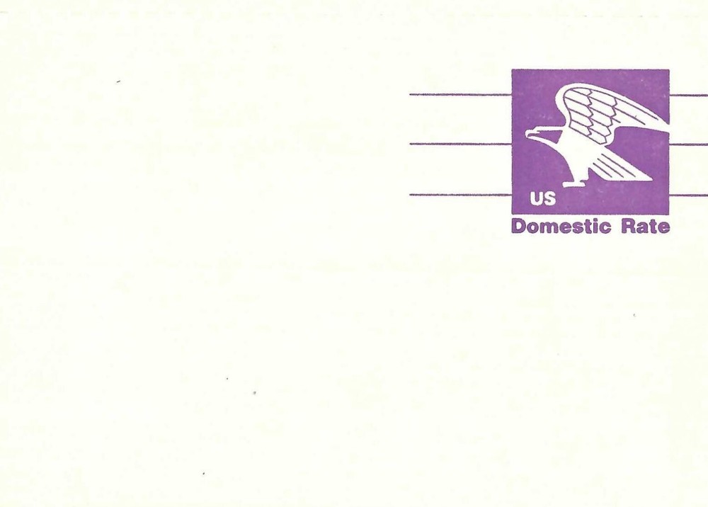 STAMP US SCOTT UY31 "Stylized Eagle" 2POSTCARDS ATTACHED 12 + 12 CENT 1981 FDC-A