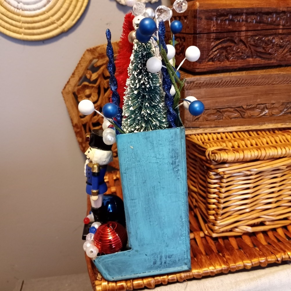 Altered Match Book Holder. Nutcracker Christmas Decoration. Assemblage Art