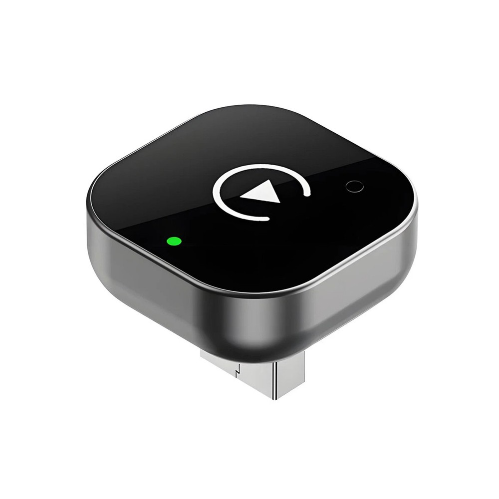 Wireless CarPlay Adapter Android Auto 2-in-1 Plug Play Voice Control Compact USB