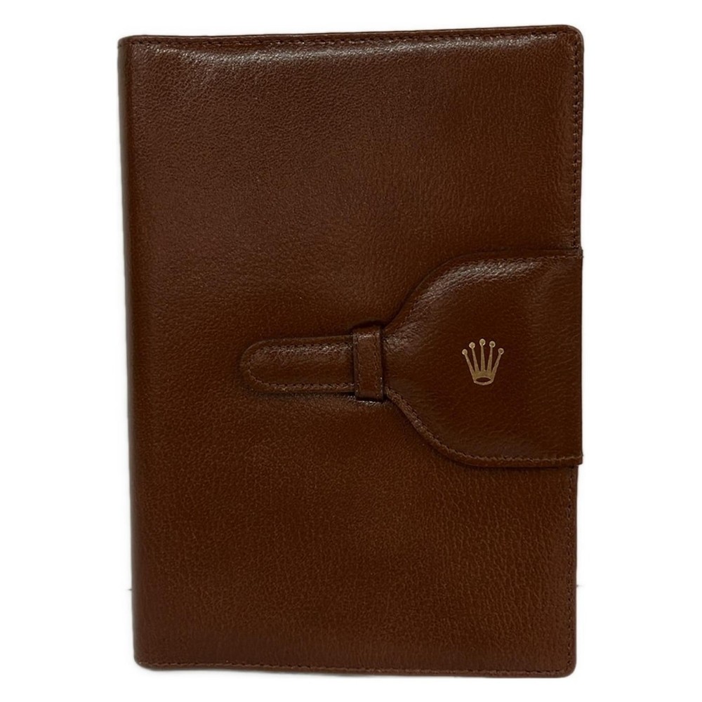 ROLEX - Brown Leather Agenda