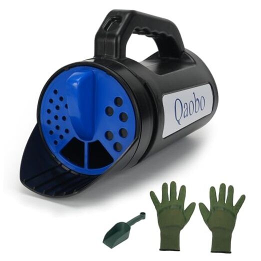 Qaobo 3-Adjustable-Setting Handheld Spreader, Multi-Use Lawn Spreaders for